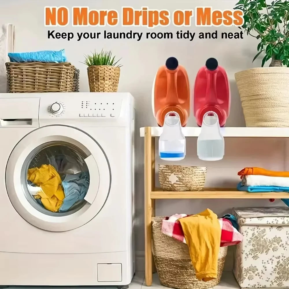 Laundry Detergent Cup Holder Anti-Drip Tray Liquid Dispenser Rack