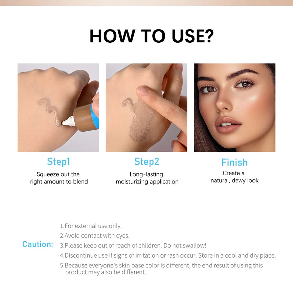 Lakerain Hydrating Tinted Foundation Cream Concealer - 13
