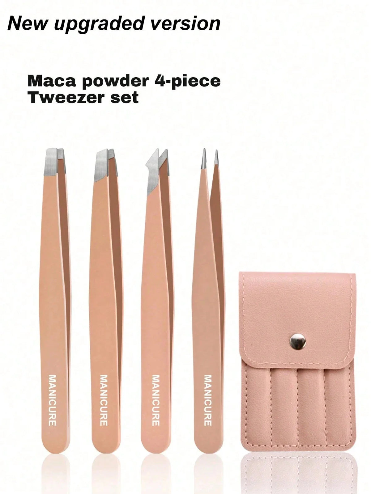 4pc Professional Stainless Steel Tweezer Set Precision Crafting Tools