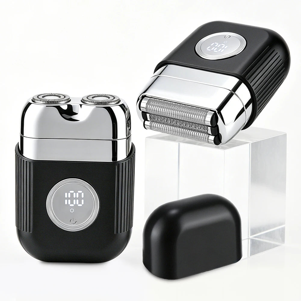 Electric Foil Shaver Portable Mini Razor Trimmer