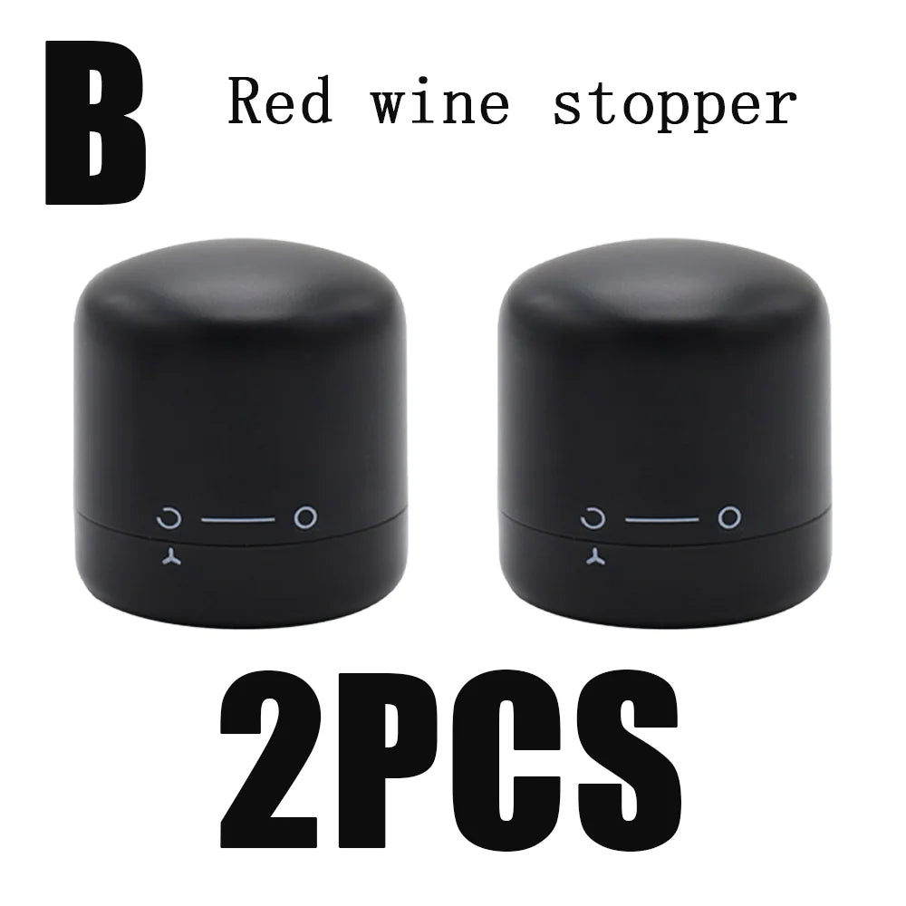 Rotating Wine and Champagne Bottle Stopper Leak Proof Sealing Plug