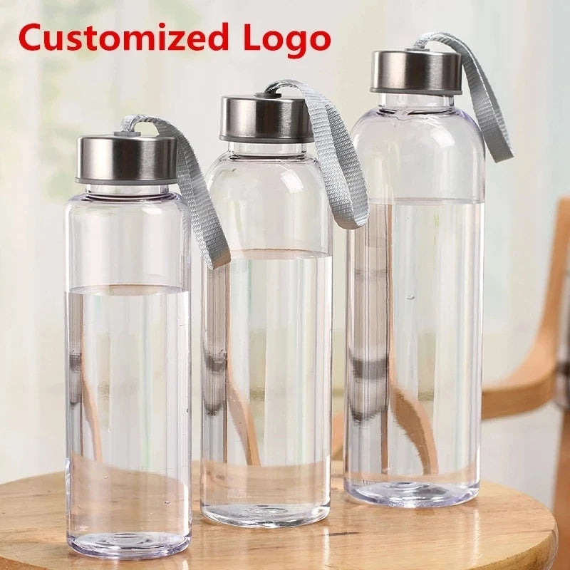 Personalized Sports Water Bottle 550ML Custom Logo Reusable Drink Cup - 2