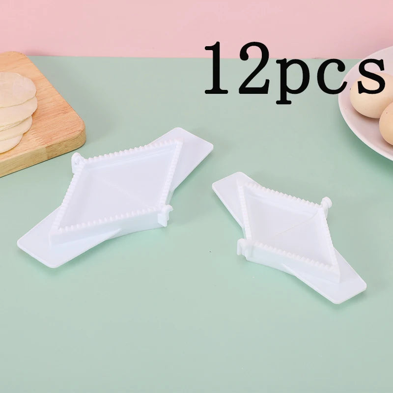Triangular Dumpling Maker Set Kitchen DIY Dough Press Mold 2 Pack