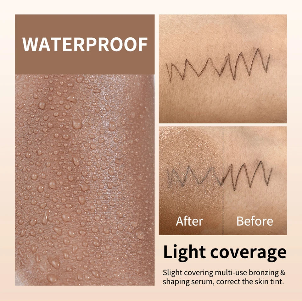 Multi-Use Liquid Foundation Bronzing And Shaping Serum Makeup