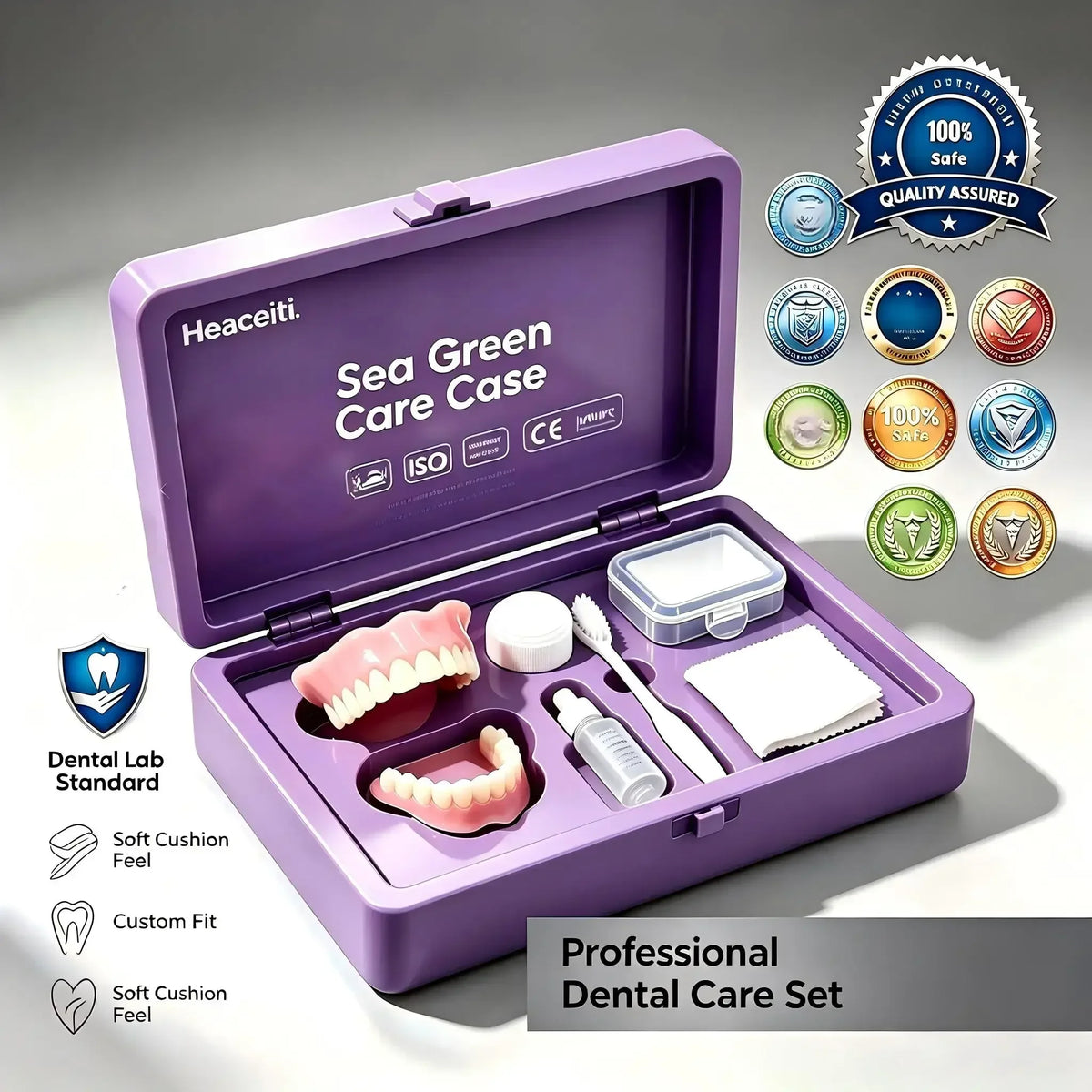 Instant Smile Veneers Upper Lower Teeth Set Denture Kit