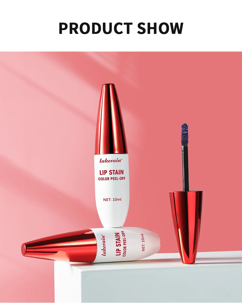 Peel Off Lip Stain Matte Liquid Lipstick Waterproof Lip Gloss - 14