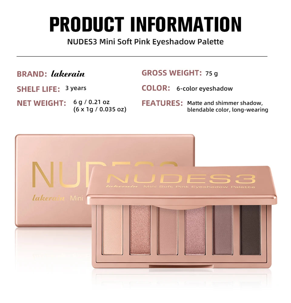 Eyeshadow Palette Long Lasting Neutral Matte Shimmer Eye Makeup