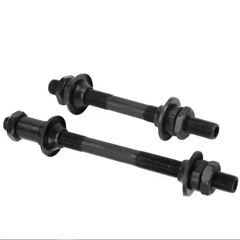 Mountain Bike Hollow Hub Shaft Quick Release Steel Axle Front Rear Set - 2