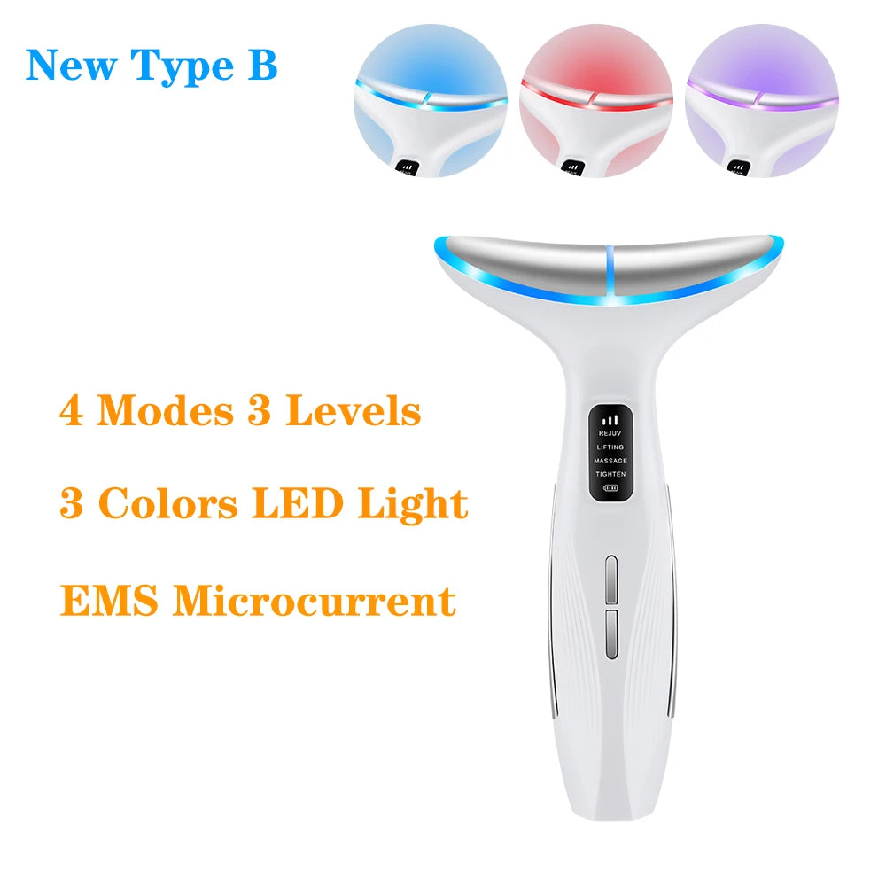 LED Neck Beauty Instrument Face Lifting Massager