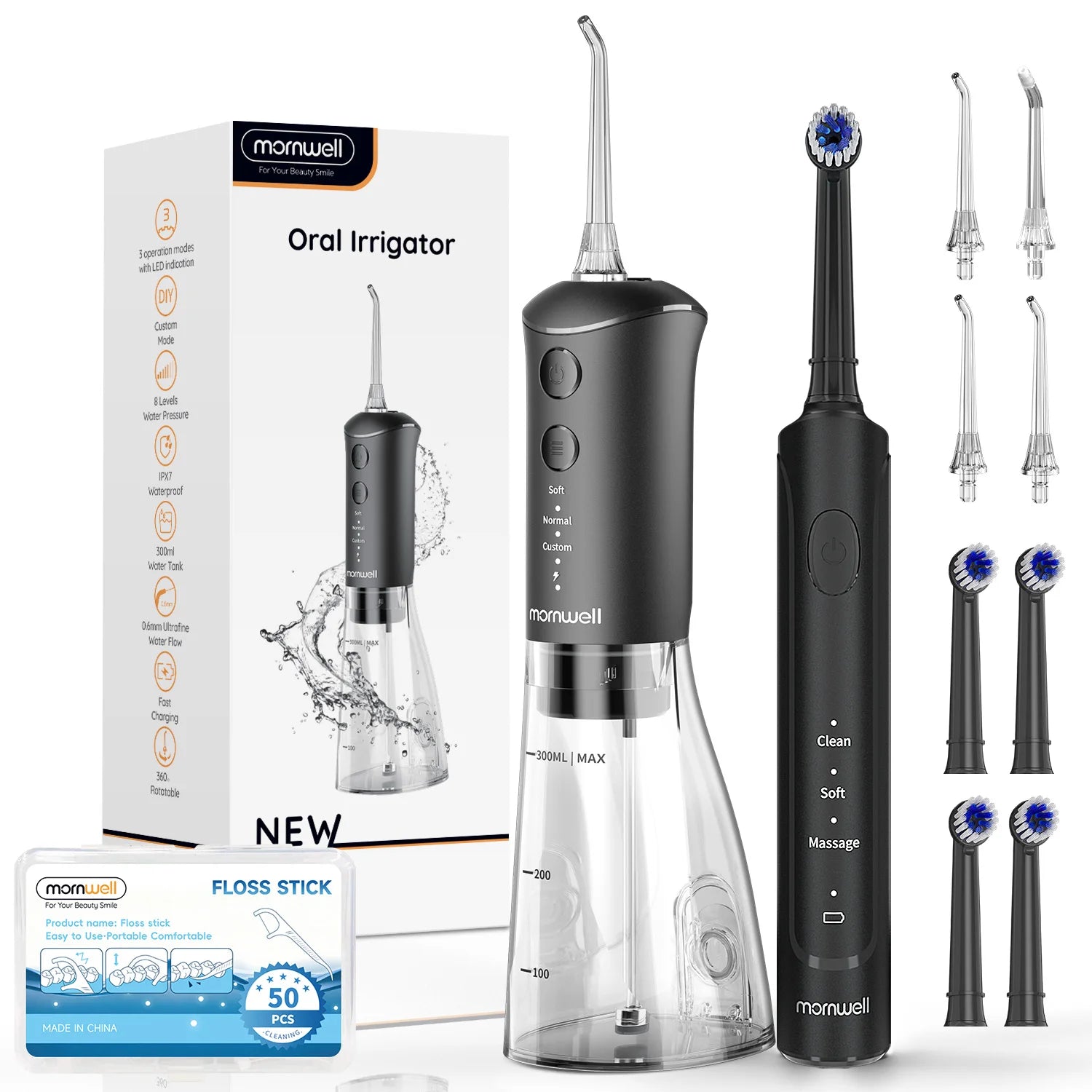 Water Flosser and Electric Toothbrush Combo Oral Hygiene Kit - 21