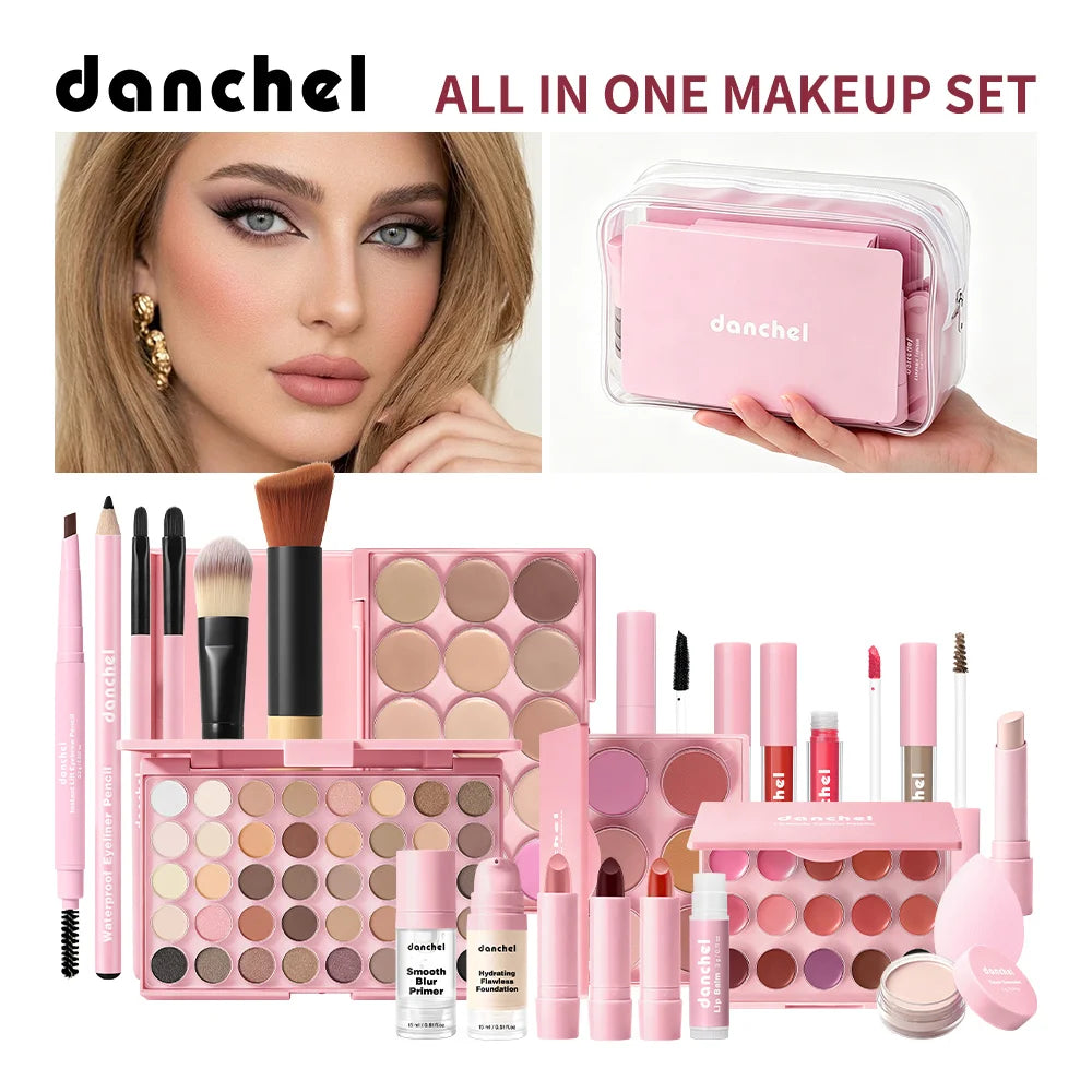 All In One Makeup Kit Full Cosmetics Set Palette Brush Gift