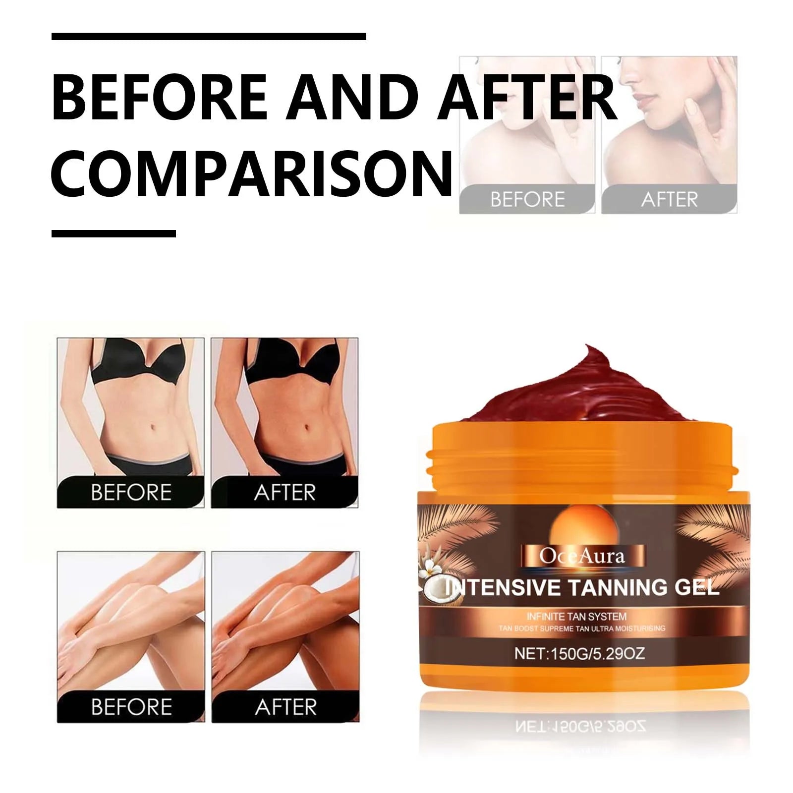 Carroten Tanning Gel Sunless Tan Accelerator Cream - 4