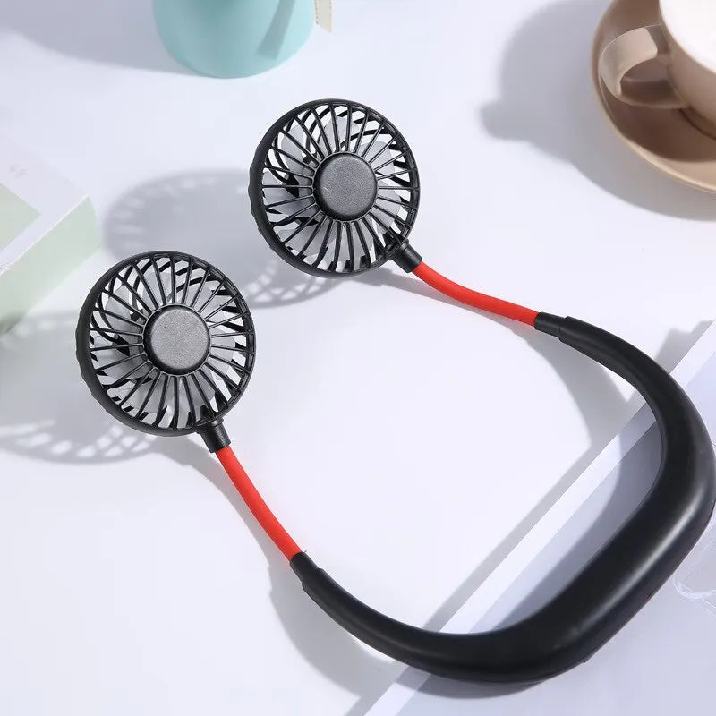 Portable Neck Fan Rechargeable Hands Free Personal Cooling Fan 3 Speed