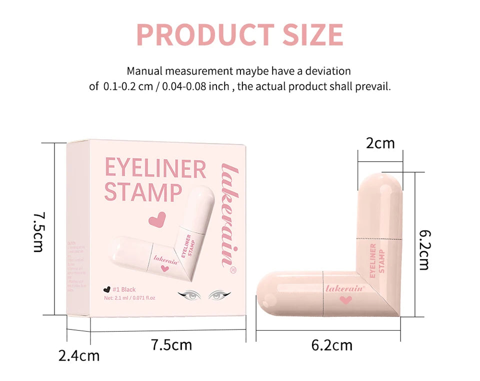 Triangle Liquid Eyeliner Stamp Waterproof Winged Pencil Pen - 16