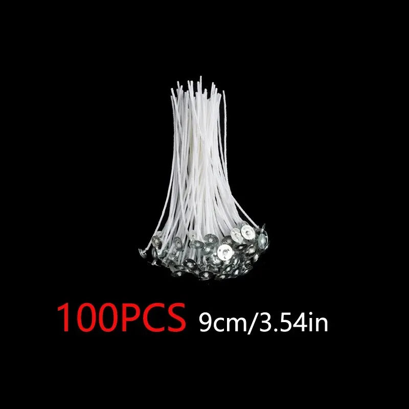 100pcs Cotton Candle Wicks Pre-Waxed DIY Candle Making Supplies - 9