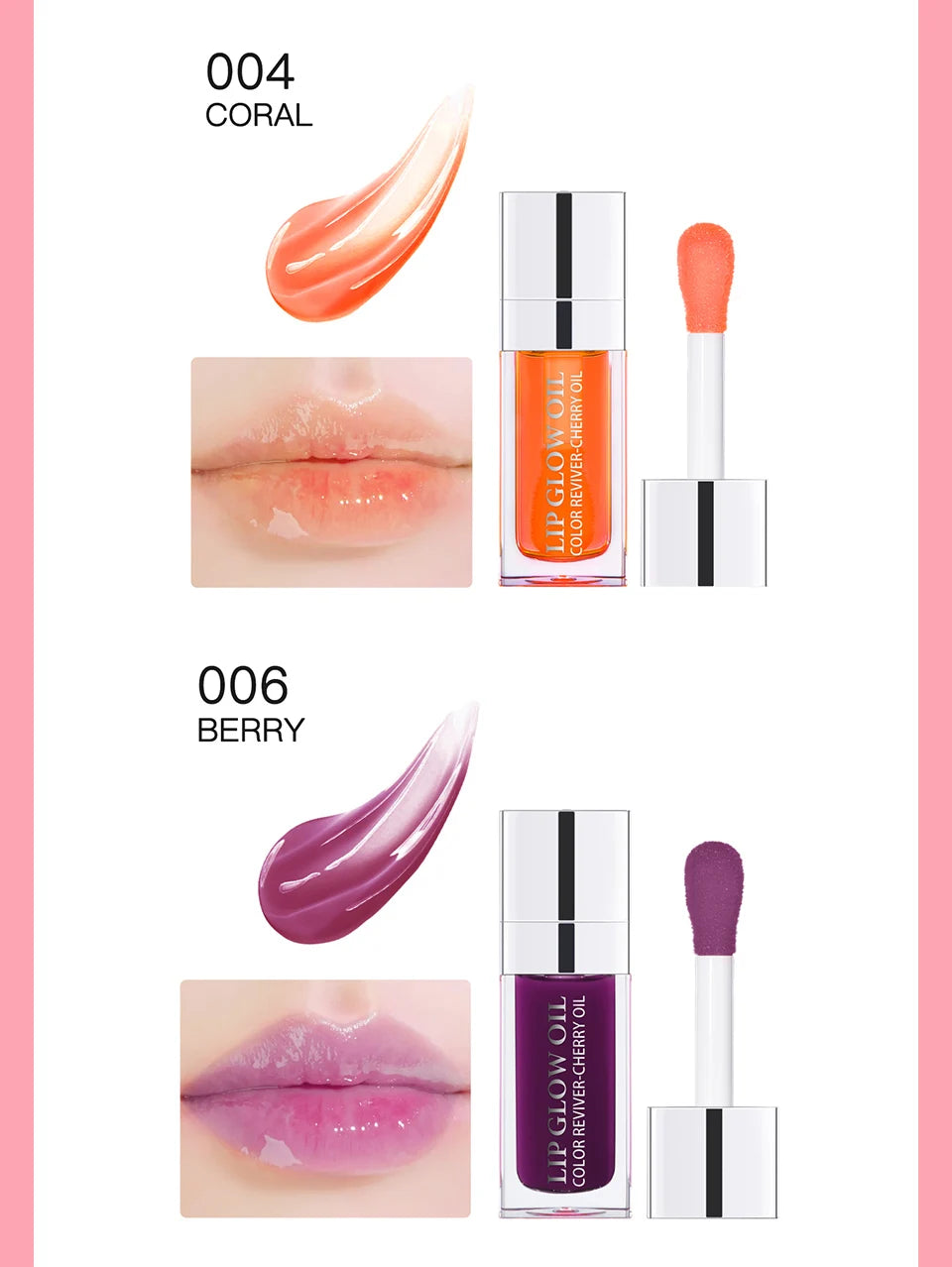 Lakerain Crystal Jelly Moisturizing Lip Oil Gloss Tinted Plumper - 18