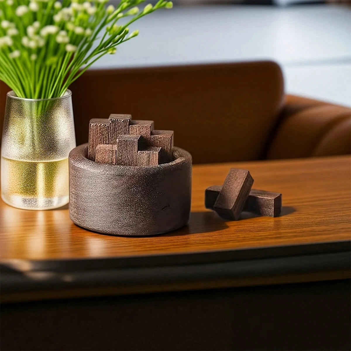 Wooden Essential Oil Diffuser Portable Aromatherapy Stick Dispenser - 4