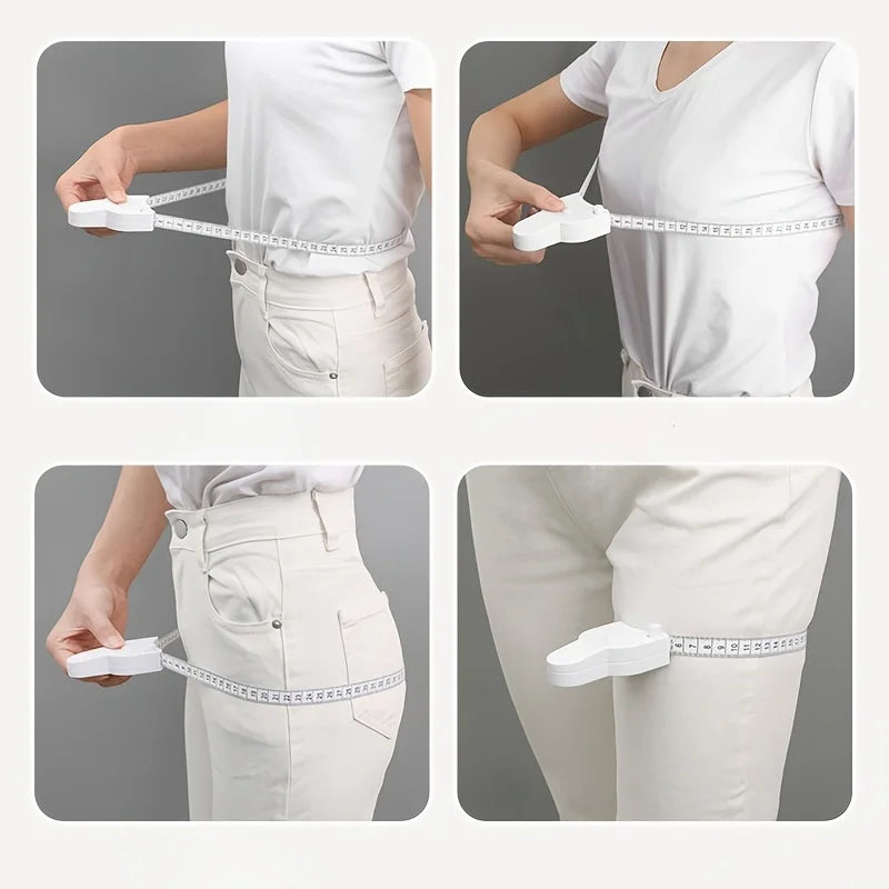 Retractable Body Measuring Tape Soft Fitness Waist Circumference Ruler - 4