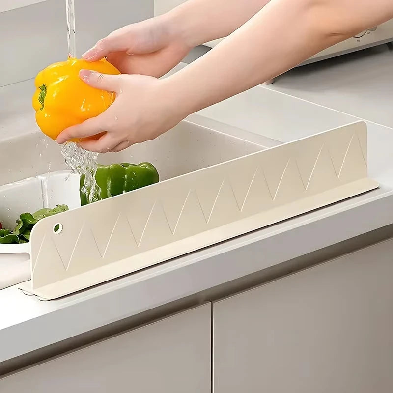 Silicone Sink Splash Guard Water Dam Kitchen Faucet Guard Protector - 7