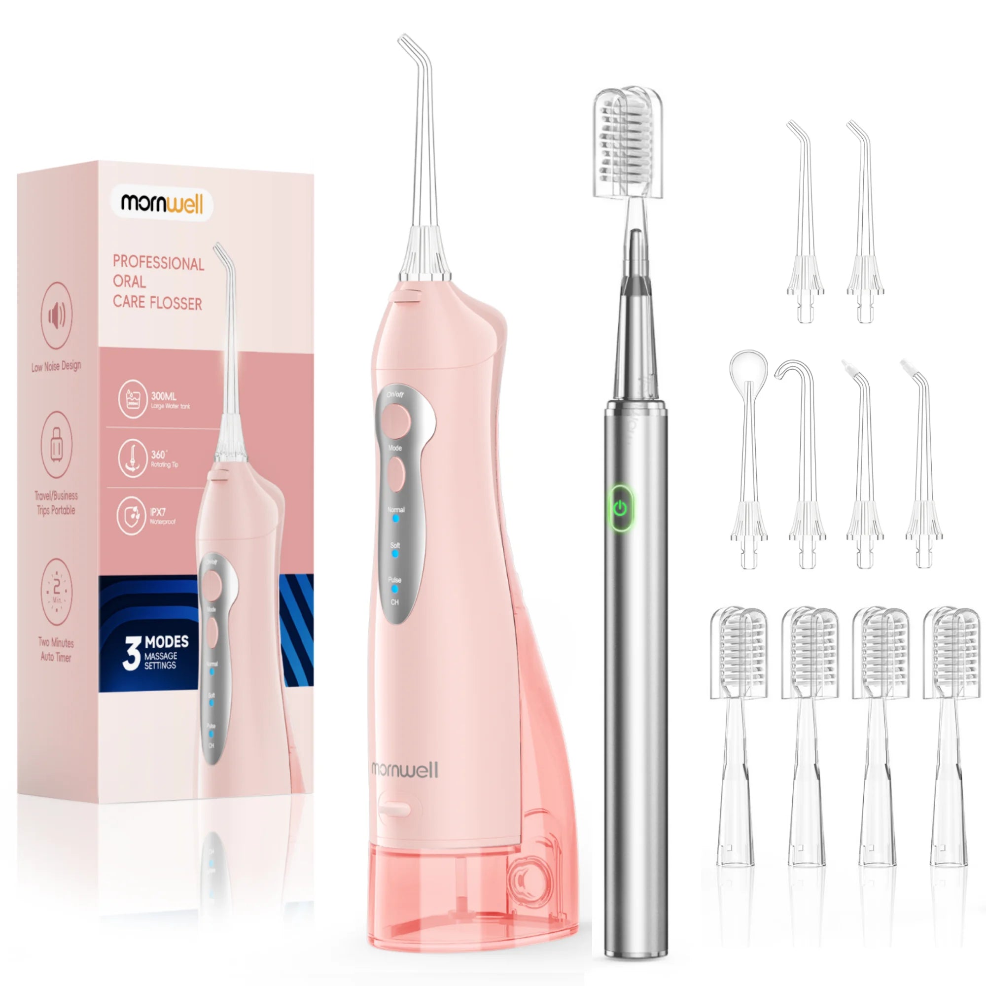 Water Flosser And Electric Toothbrush Combo Oral Irrigator Kit - 28