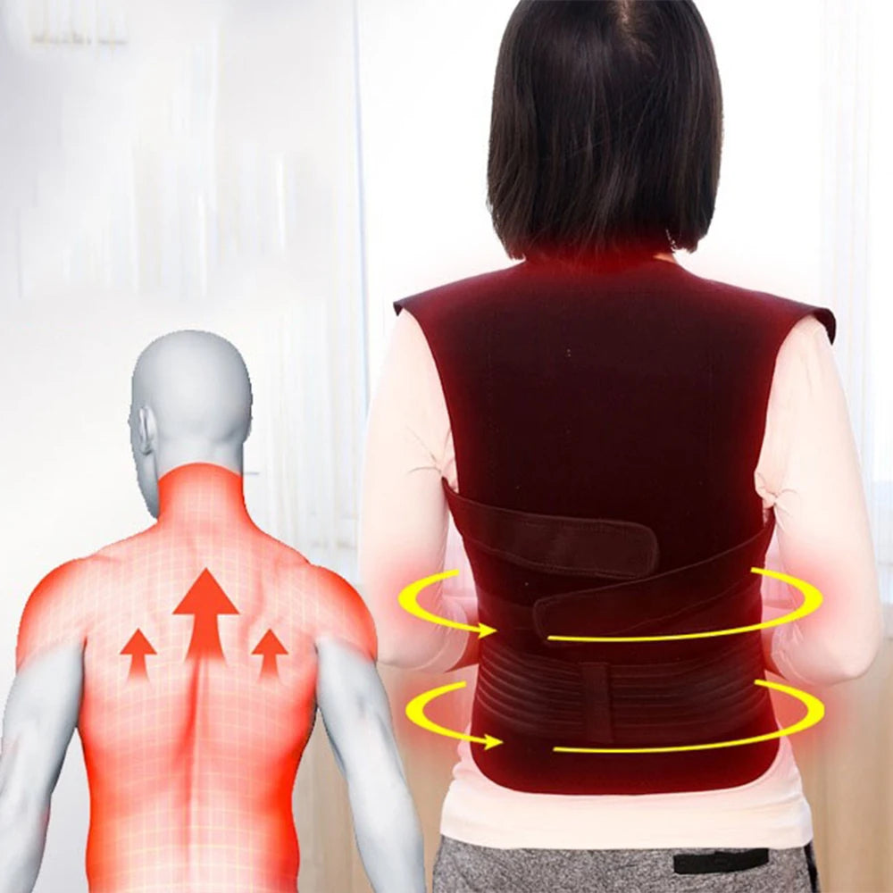 Tourmaline Magnetic Self Heating Back Waist Vest Brace