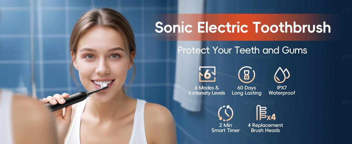 Water Flosser and Electric Toothbrush Combo Sonic Oral Irrigator