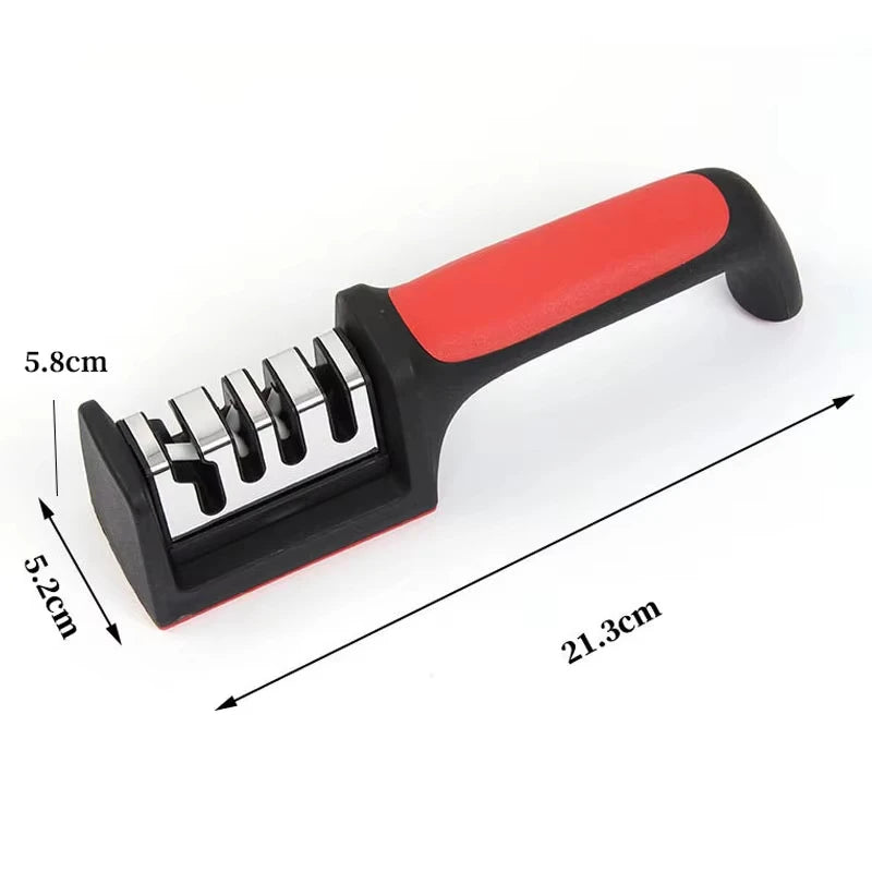 3-Stage Professional Knife Sharpener Kitchen Tool for Knives and Scissors - 6