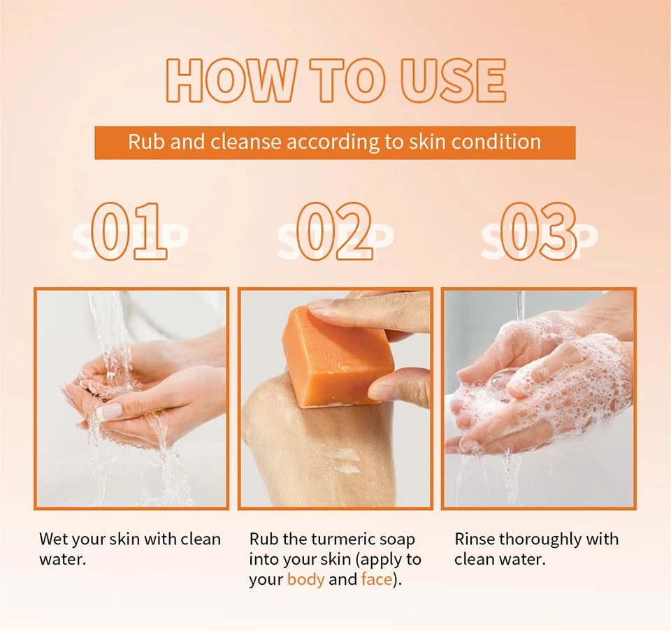 Turmeric Lemon Kojic Acid Soap Natural Skincare Bar - 13