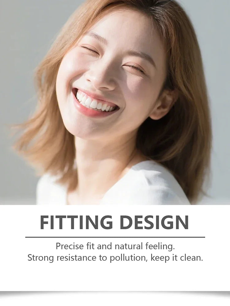 Instant Smile Dentures Full Set Silicone Veneers Fake Teeth Upper Lower - 9