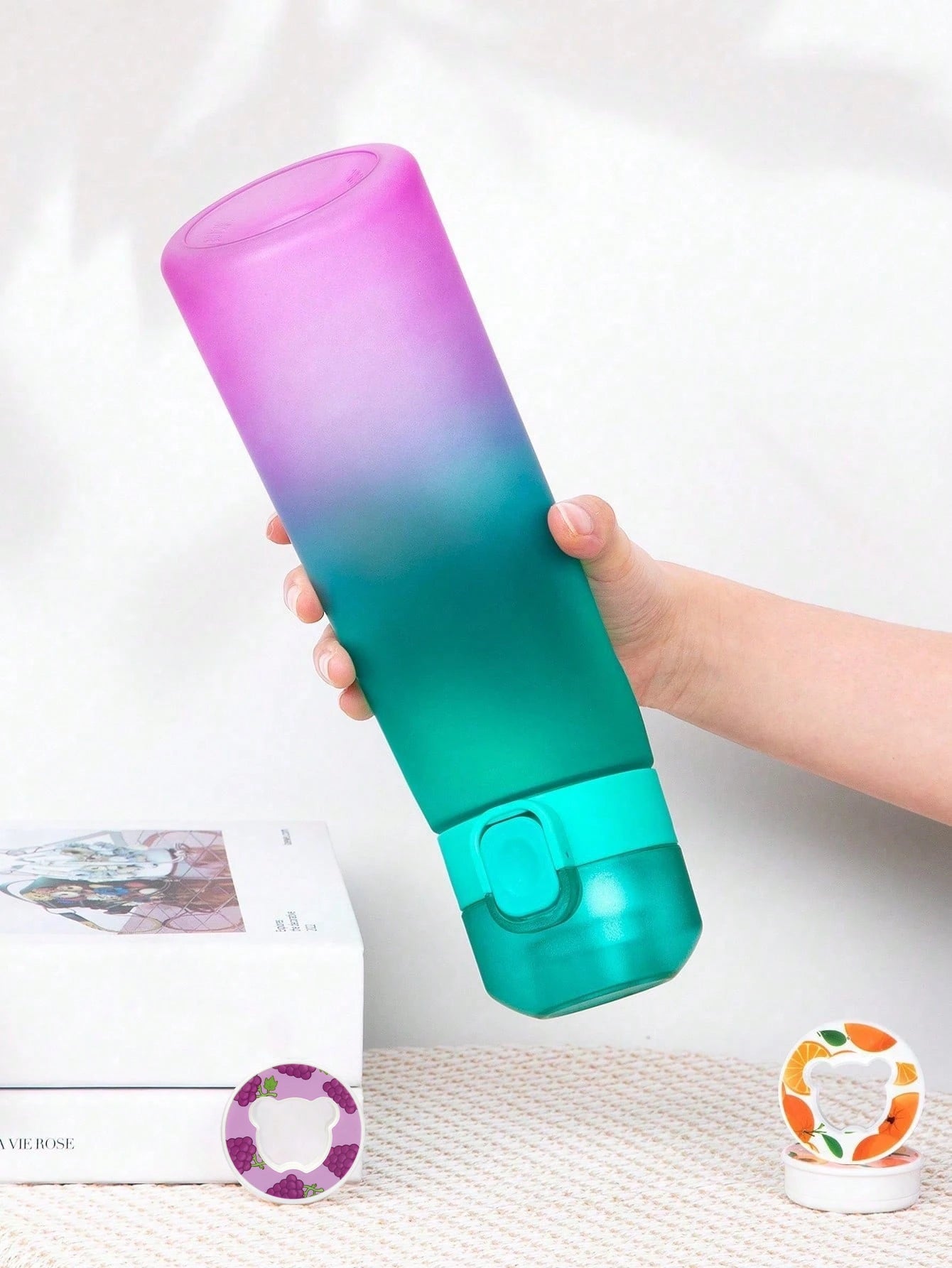 650ml Flavored Water Bottle Scented Air Infused Sports Cup with Pod