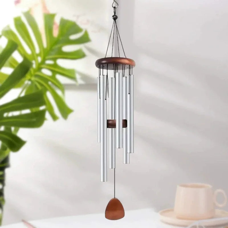 Retro Metal Wind Chime Aluminum Tube Outdoor Garden Home Decor Bell - 7