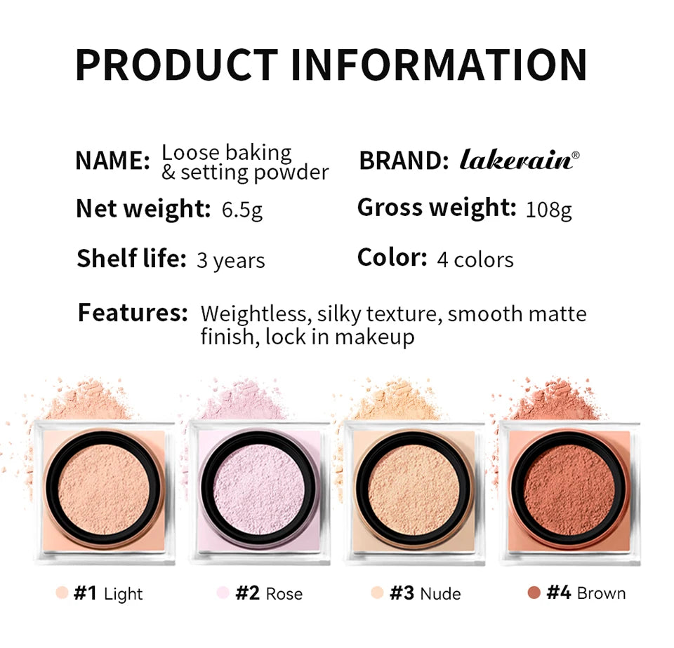 Lakerain Delicate Setting Powder Oil Control Face Powder - 14