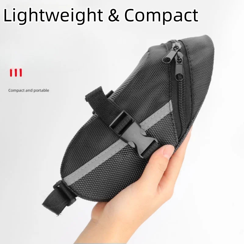 Bicycle Saddle Bag Under Seat Storage Pouch for Road and Mountain Bikes - 4