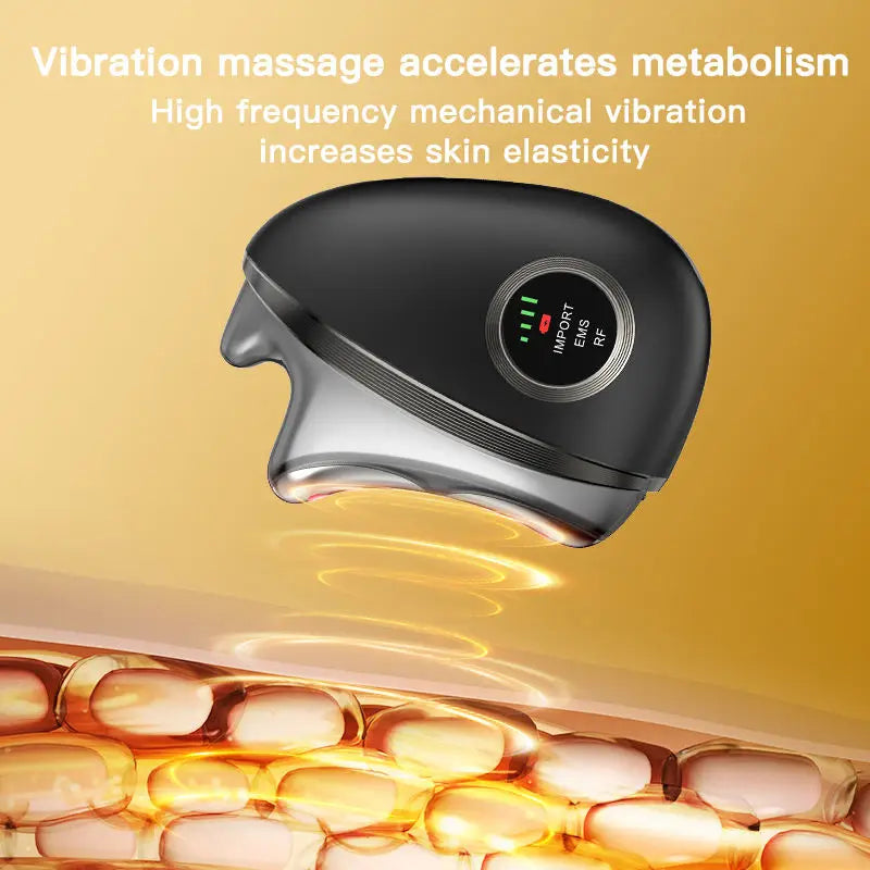 3 in 1 LED Facial Massager Microcurrent Face Contour Wand Skincare Tool