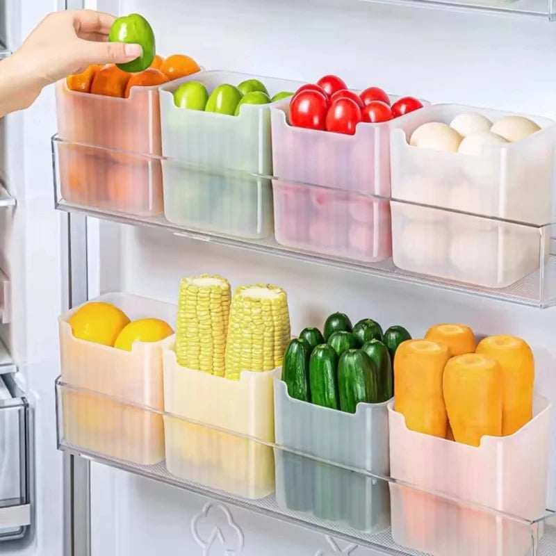 Fridge Side Door Storage Bins Kitchen Food Organizer Containers Set - 2
