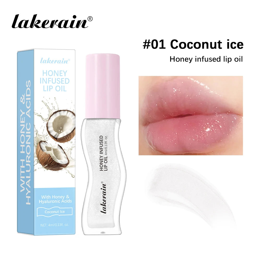 Lakerain Honey Infused Moisturizing Lip Gloss Oil - 18