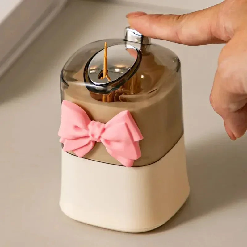 Automatic Pop-Up Toothpick Dispenser Cartoon Table Toothpick Holder