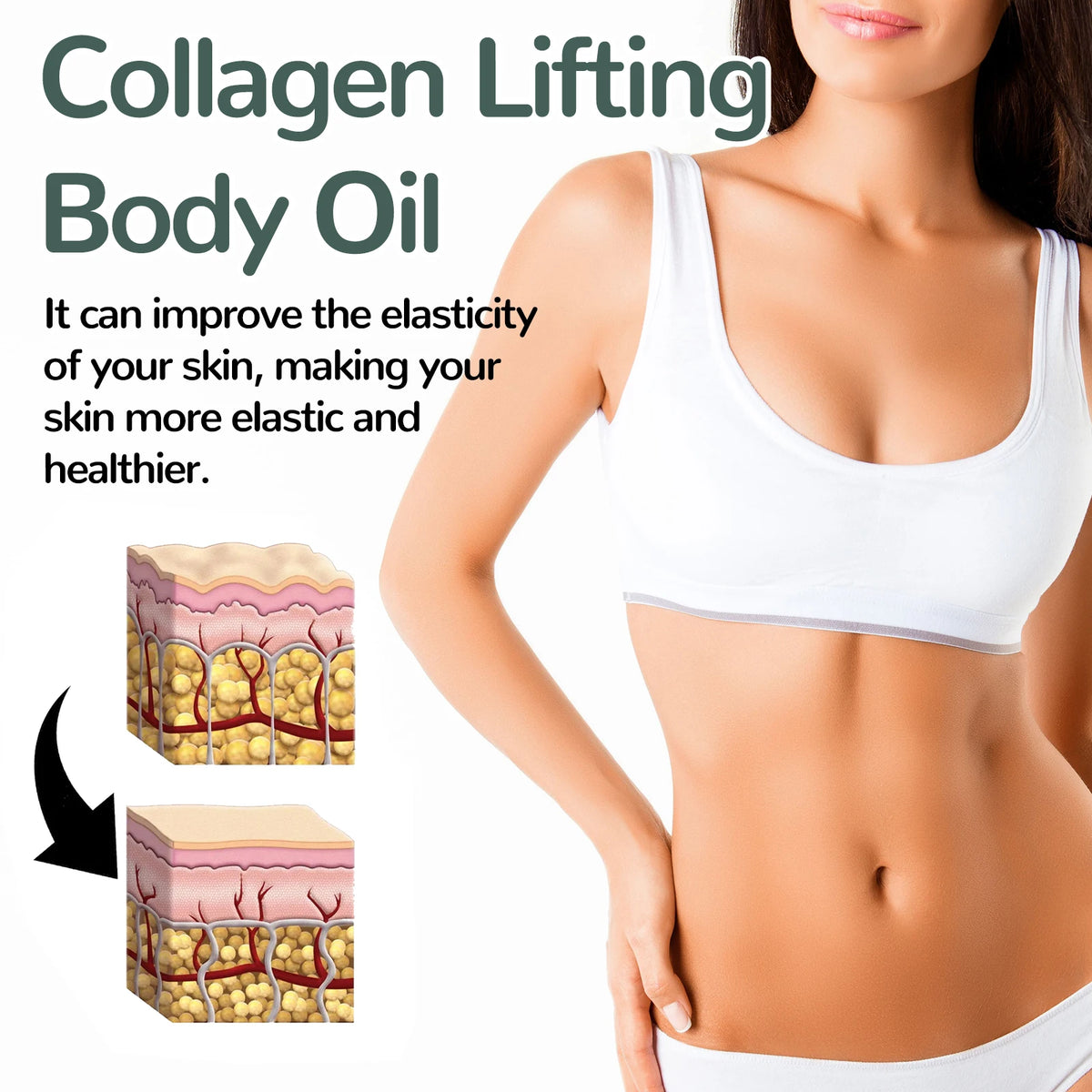 Collagen Body Firming Massage Oil Tightening Hydrating Skin Care