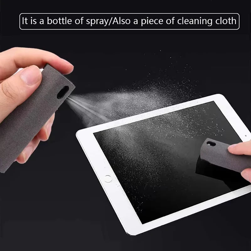 2 in 1 Screen Cleaner Spray and Microfiber Cloth for Phones and Tablets