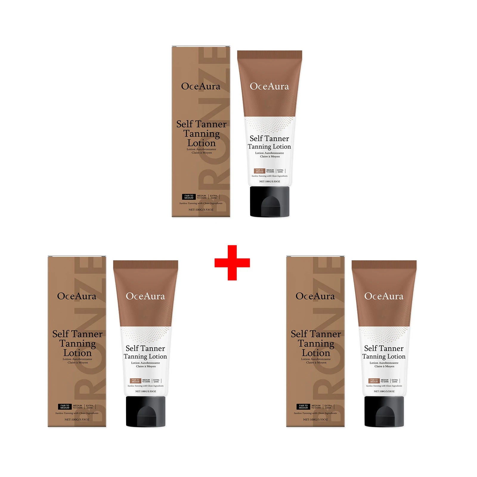 Self Tanner Tanning Lotion Sunless Fake Tan Cream Natural Bronze - 16