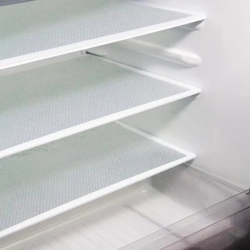 4 Pack Refrigerator Shelf Liners Washable Waterproof Fridge Mats - 15