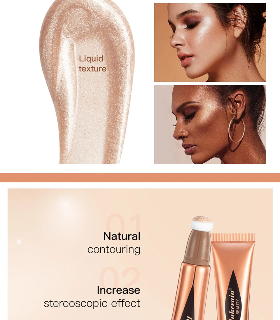 Liquid Contour Wand Blusher Highlighter Makeup Stick