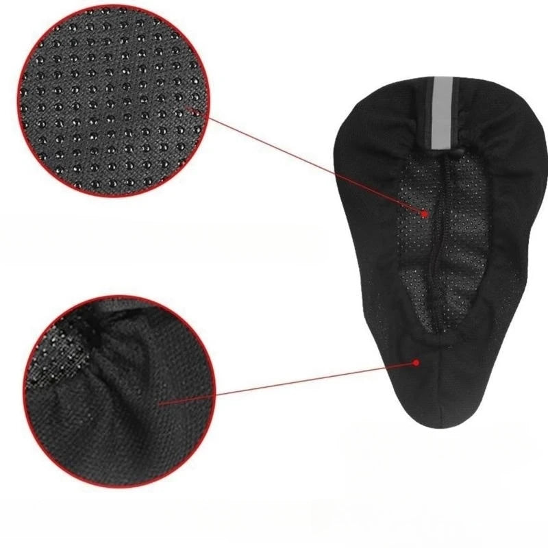 3D Padded Bike Seat Cover Soft MTB Cycling Saddle Cushion Mat - 3