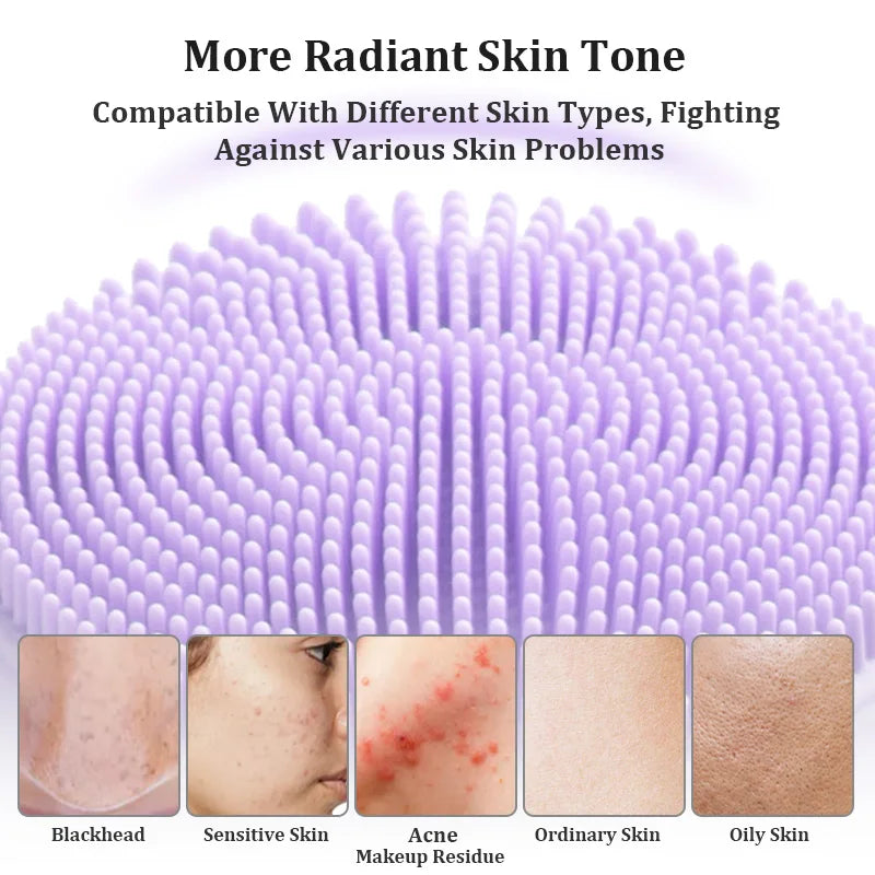 Sonic Facial Cleansing Brush Electric Face Scrubber Exfoliator