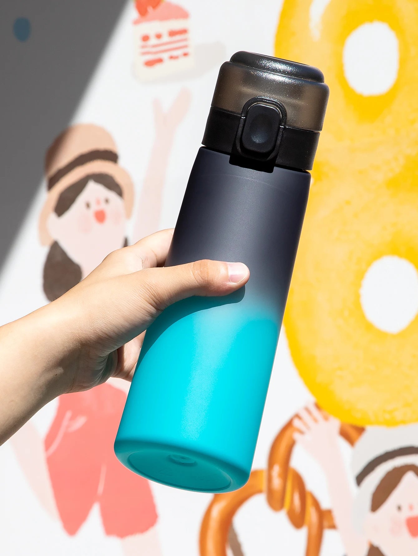 650ml Flavored Water Bottle with Scent Pods Sports Air Infuser Cup - 2