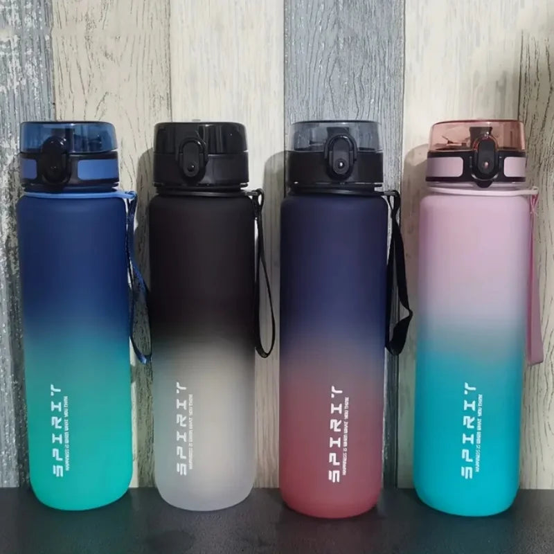 Leak-Proof Sports Water Bottle 1000ml Portable Gym Fitness Hydration Flask - 1