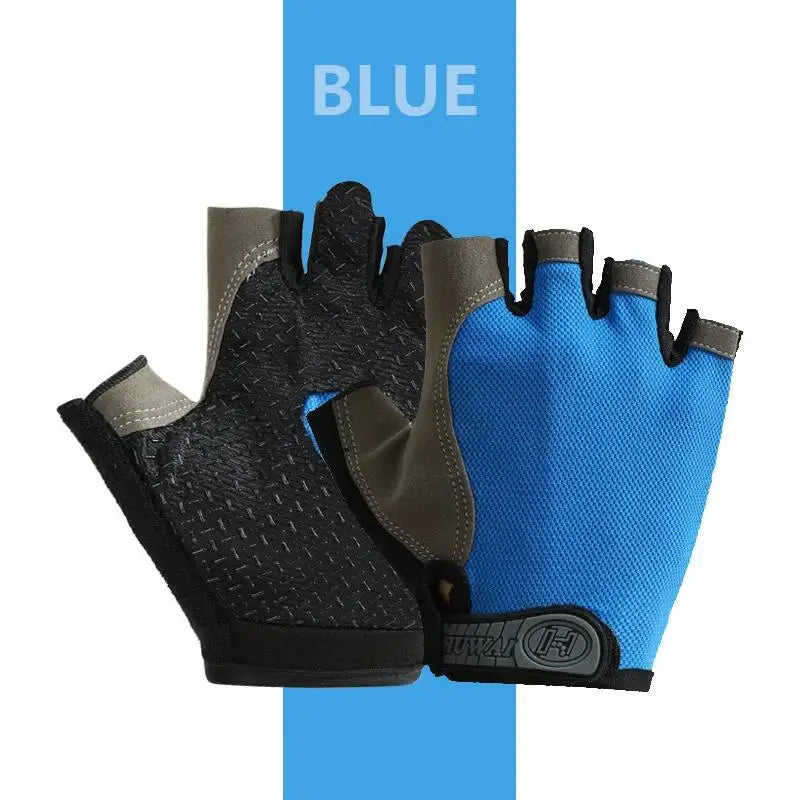 Fingerless Cycling Gloves Anti-Slip Shockproof Sports Training Mitts