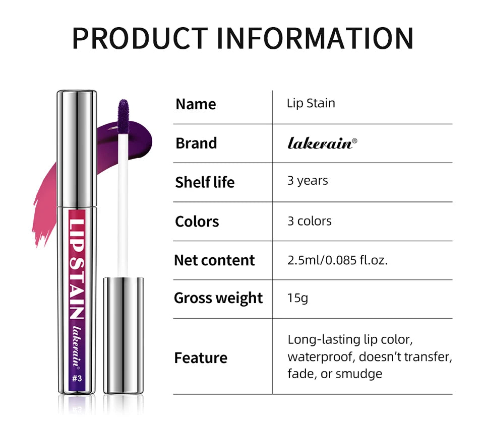 Peel Off Lip Stain Long Lasting Transfer Proof Tint Kit - 17