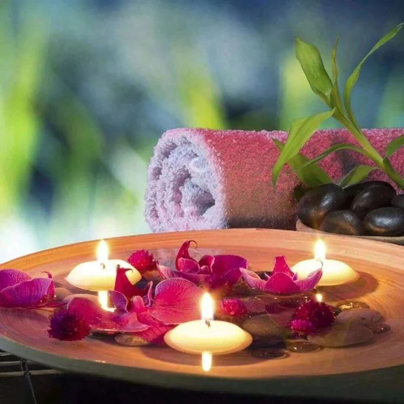 Floating Disc Candles Unscented Romantic Decor for Weddings and Parties - 6