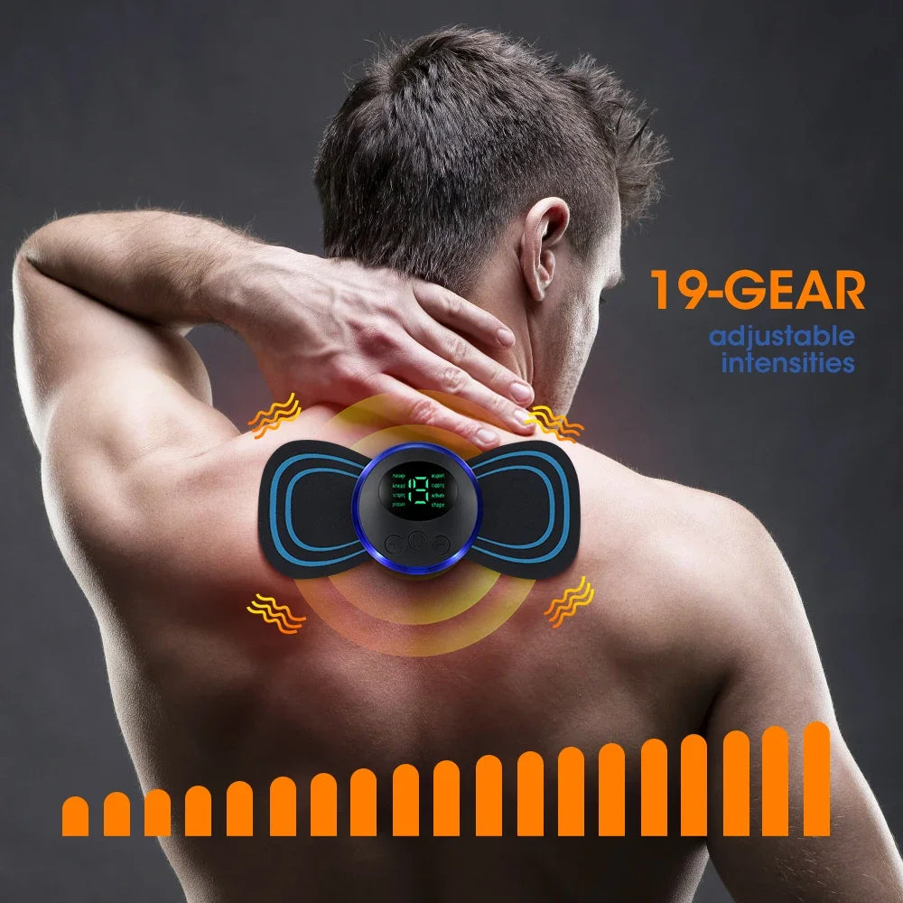 Smart Electric Neck Massager Portable Cervical Massage Patch Tool